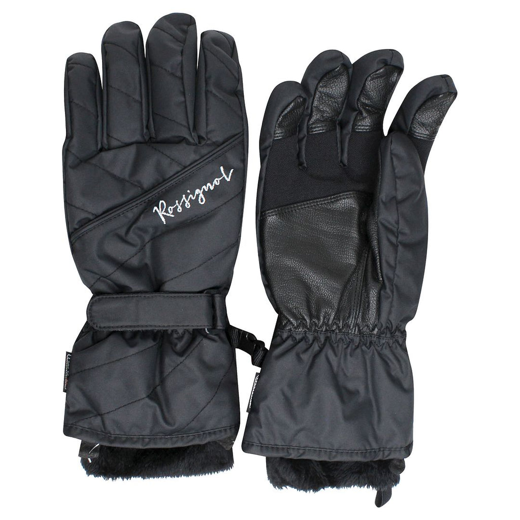 Rossigmol Laly Impr Womens Black Ski Gloves