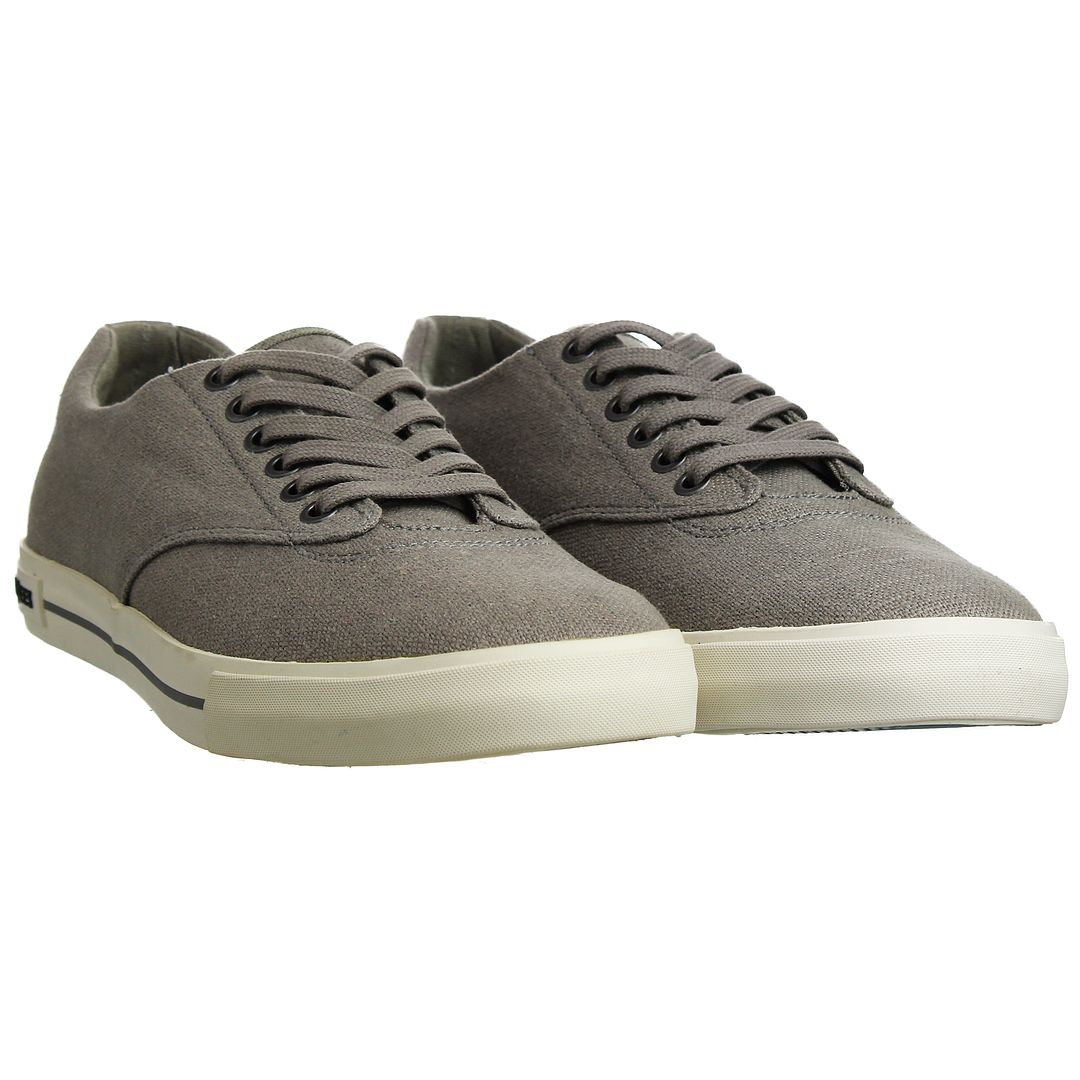 Seavees Hermosa Standard Mens Grey Plimsolls