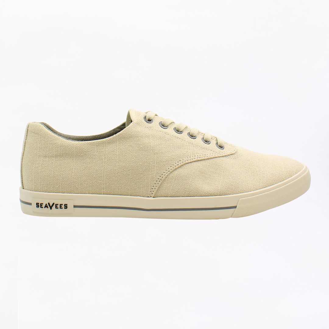 Seavees Hermosa Standard Natural Vintage Mens Plimsolls - No Box