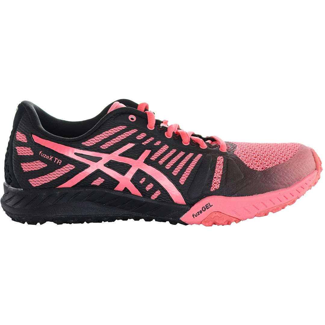 Asics FuzeX Womens Black/Orange Trainers