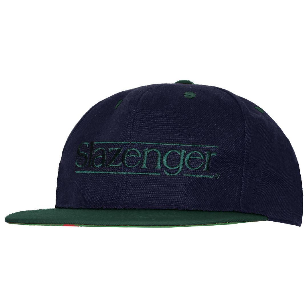 Slazenger Logo Mens Navy/Green Cap