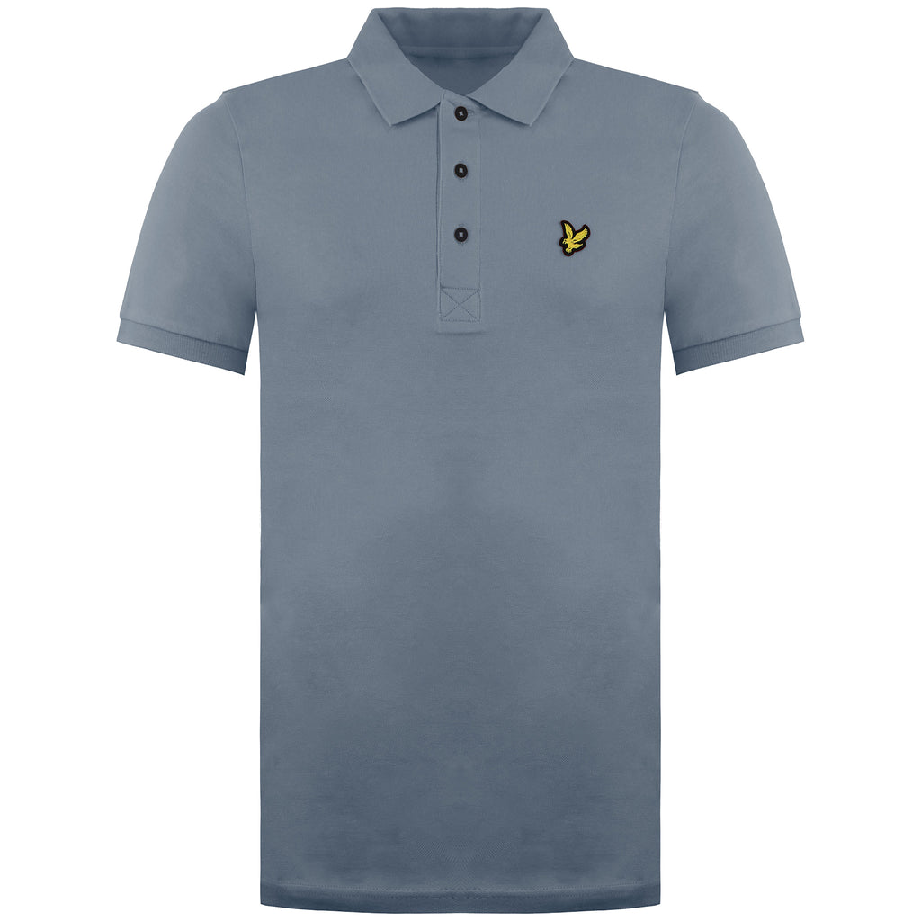 Lyle & Scott Plain Mens Blue Polo Shirt