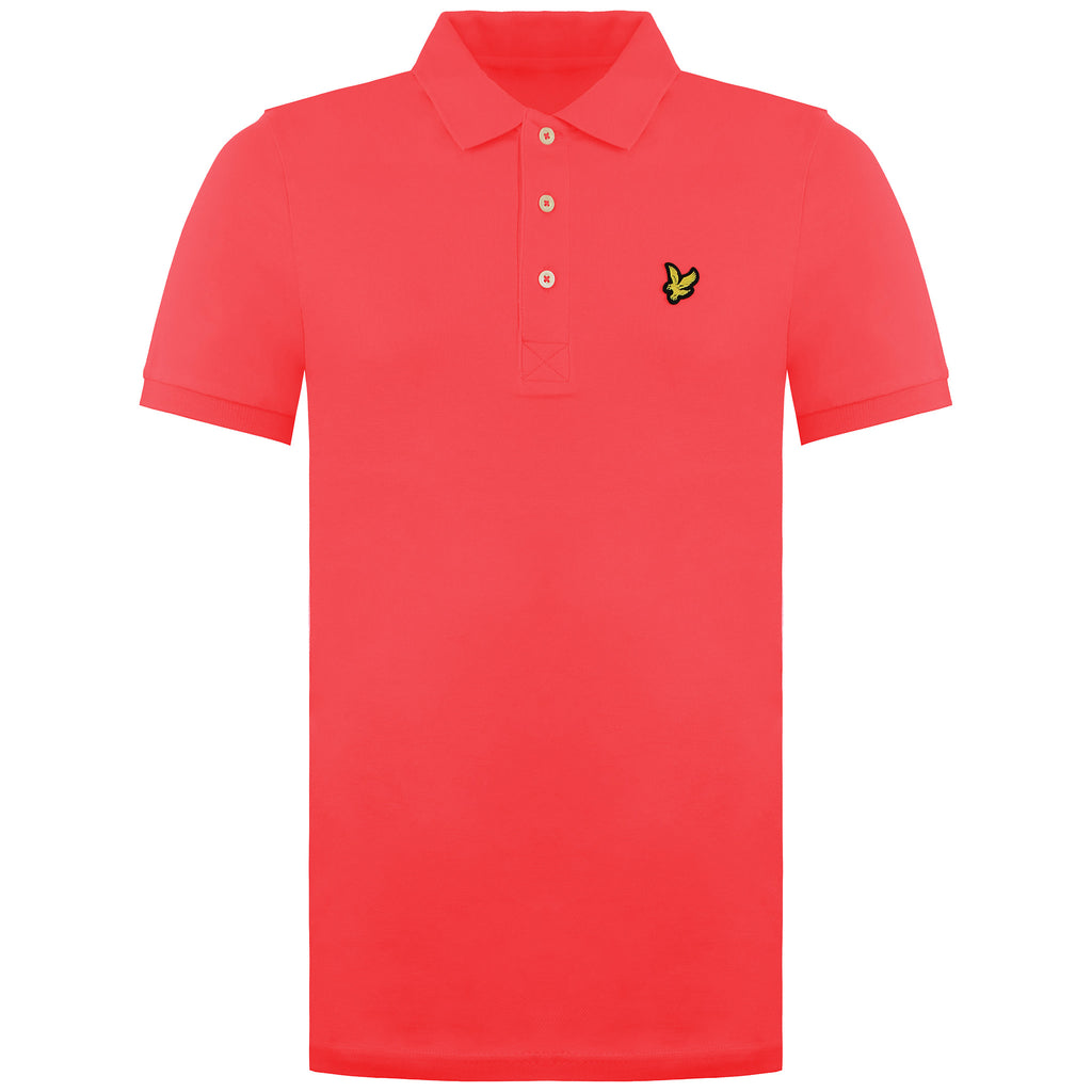 Lyle & Scott Plain Mens Pink Polo Shirt