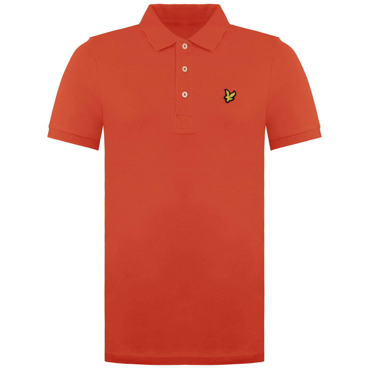 Lyle & Scott Plain Mens Orange Polo Shirt