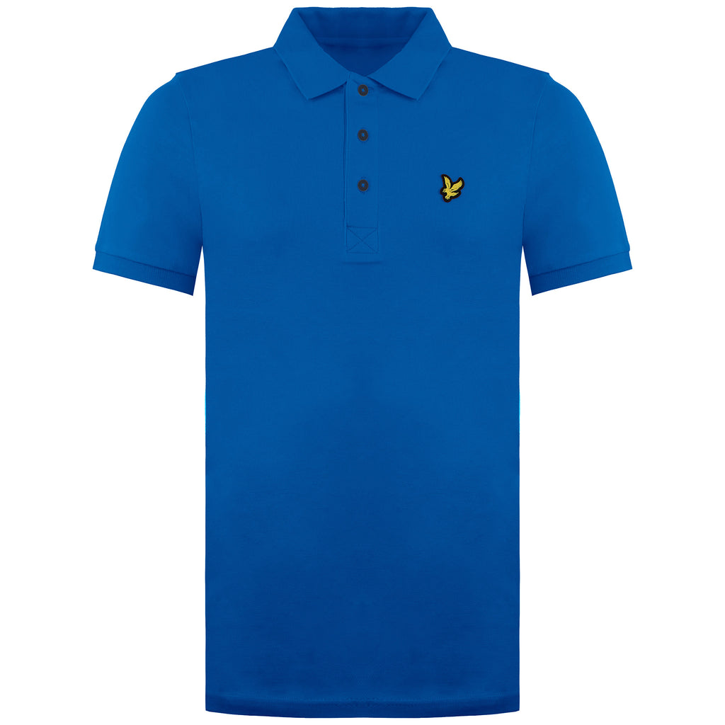 Lyle & Scott Plain Mens Blue Polo Shirt