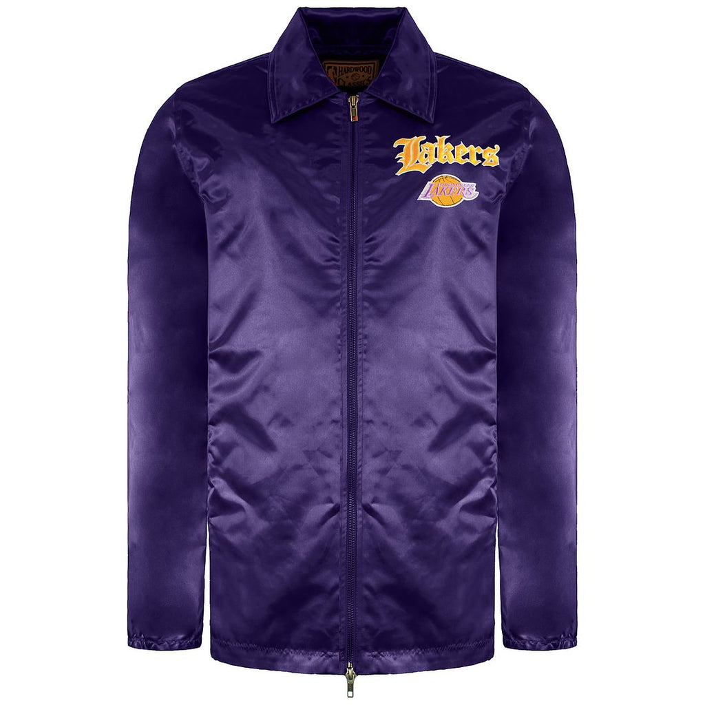 Mitchell & Ness Los Angeles Lakers NBA Old English Faded Satin Jacket