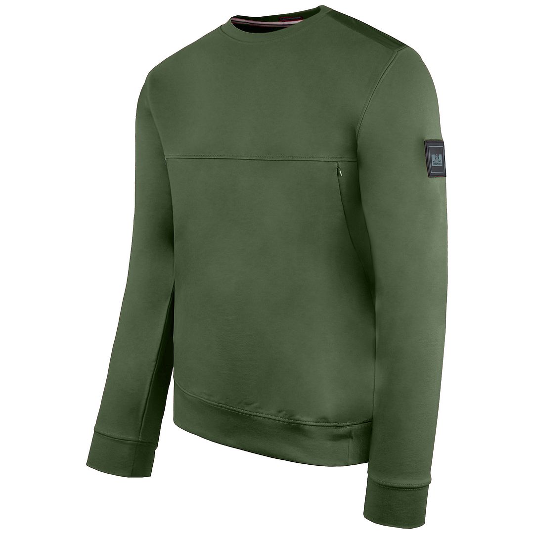 Weekend Offender Asmara Mens Dark Green Sweater