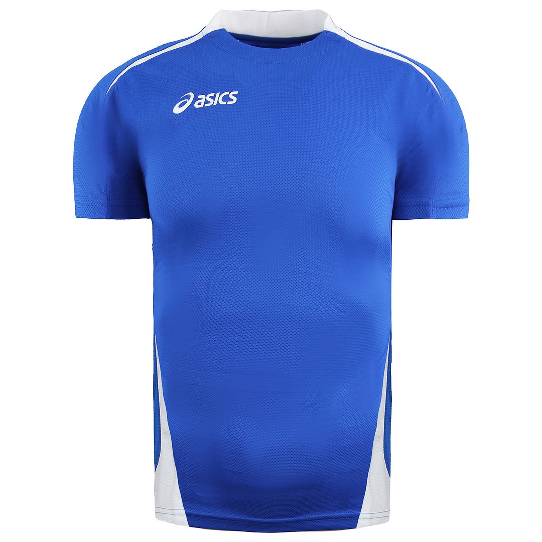 Asics Carl Mens Blue/White T-Shirt