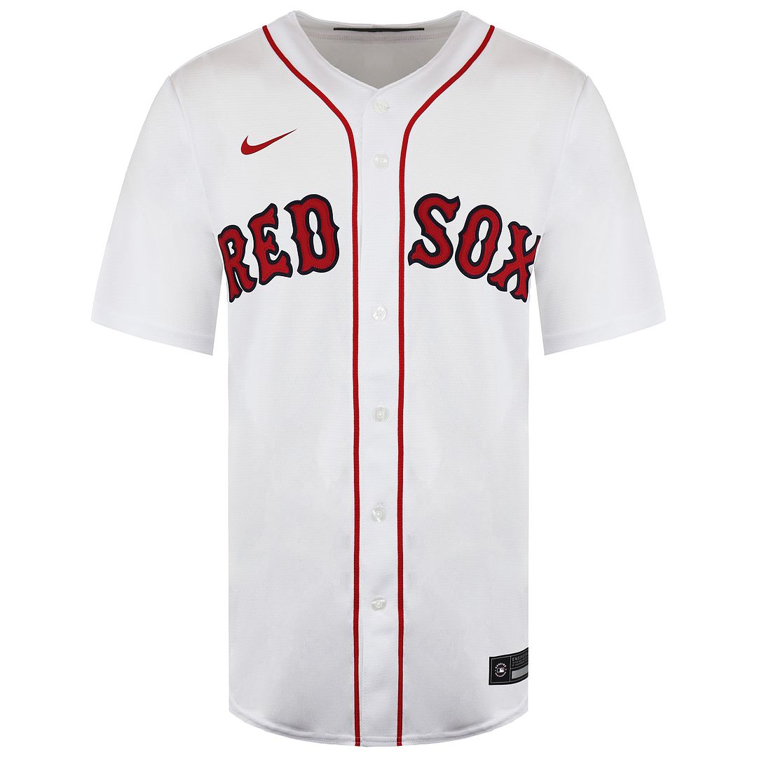 Nike MLB Boston Red Sox Official Replica Mens White Home Jersey