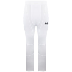 Castore Logo Mens White Baselayer Leggings