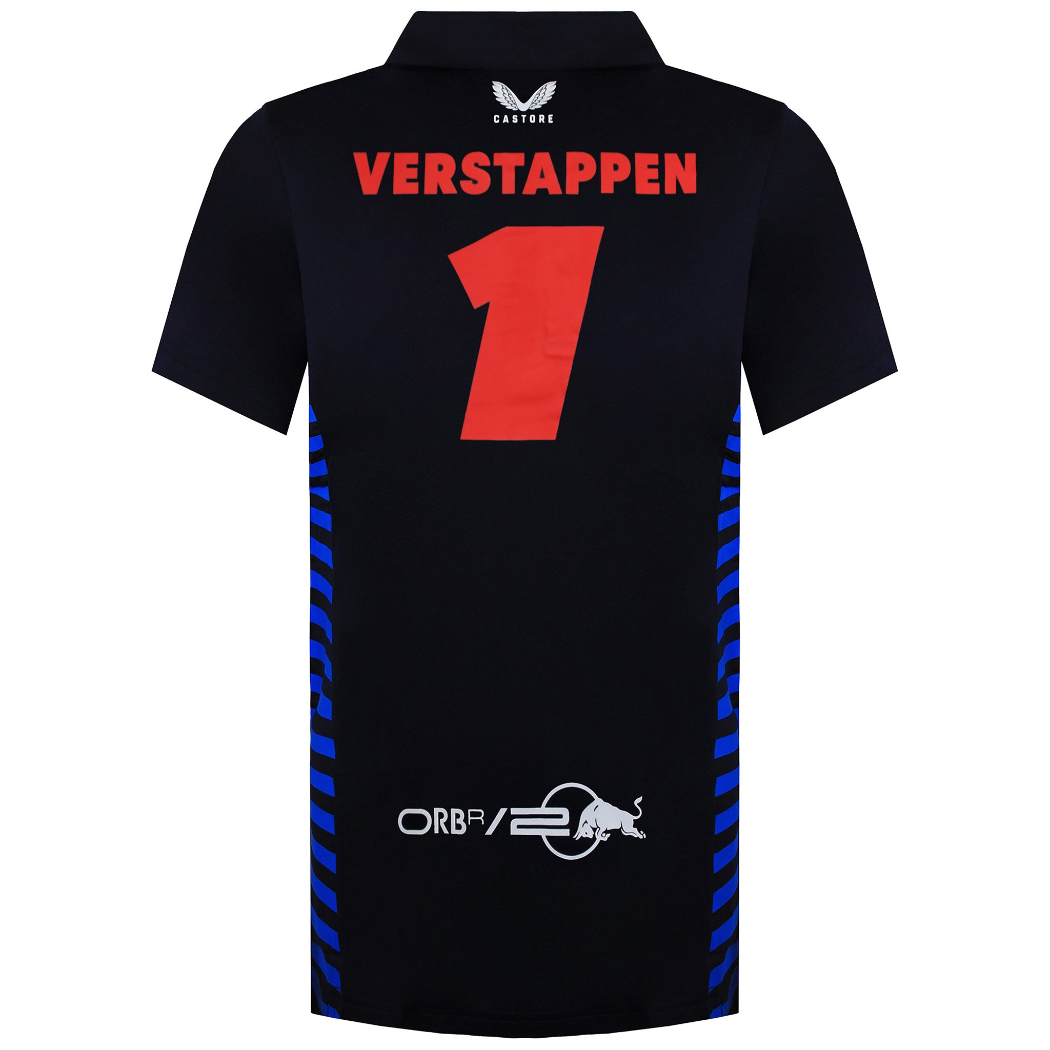 Red Bull Racing F1 2024 Max Verstappen Team Mens Navy Polo Shirt