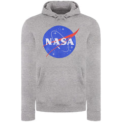 NASA Circle Logo Mens Grey Hoodie