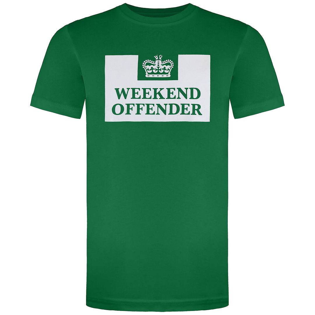 Weekend Offender Prison Mens Green T-Shirt