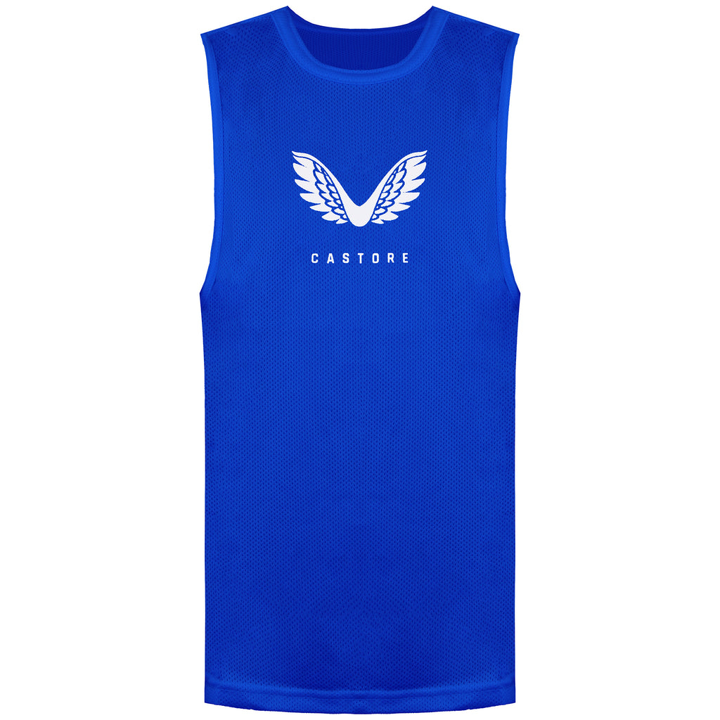 Castore Logo Kids Blue Training Vest