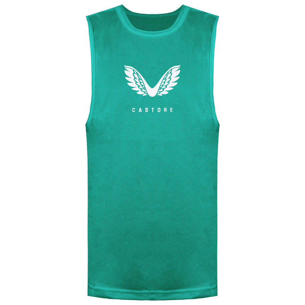 Castore Logo Kids Green Training Vest