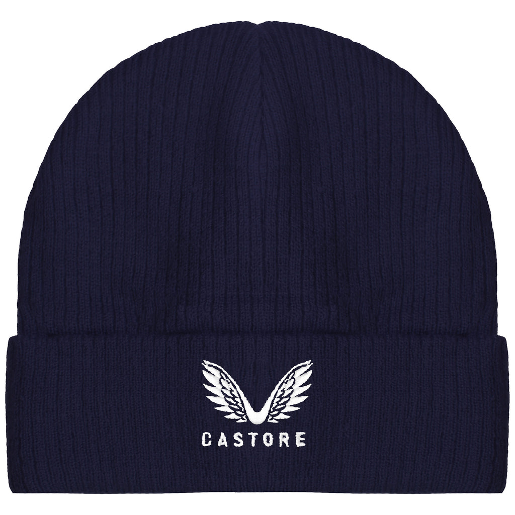 Castore Logo Stock Kids Navy Beanie