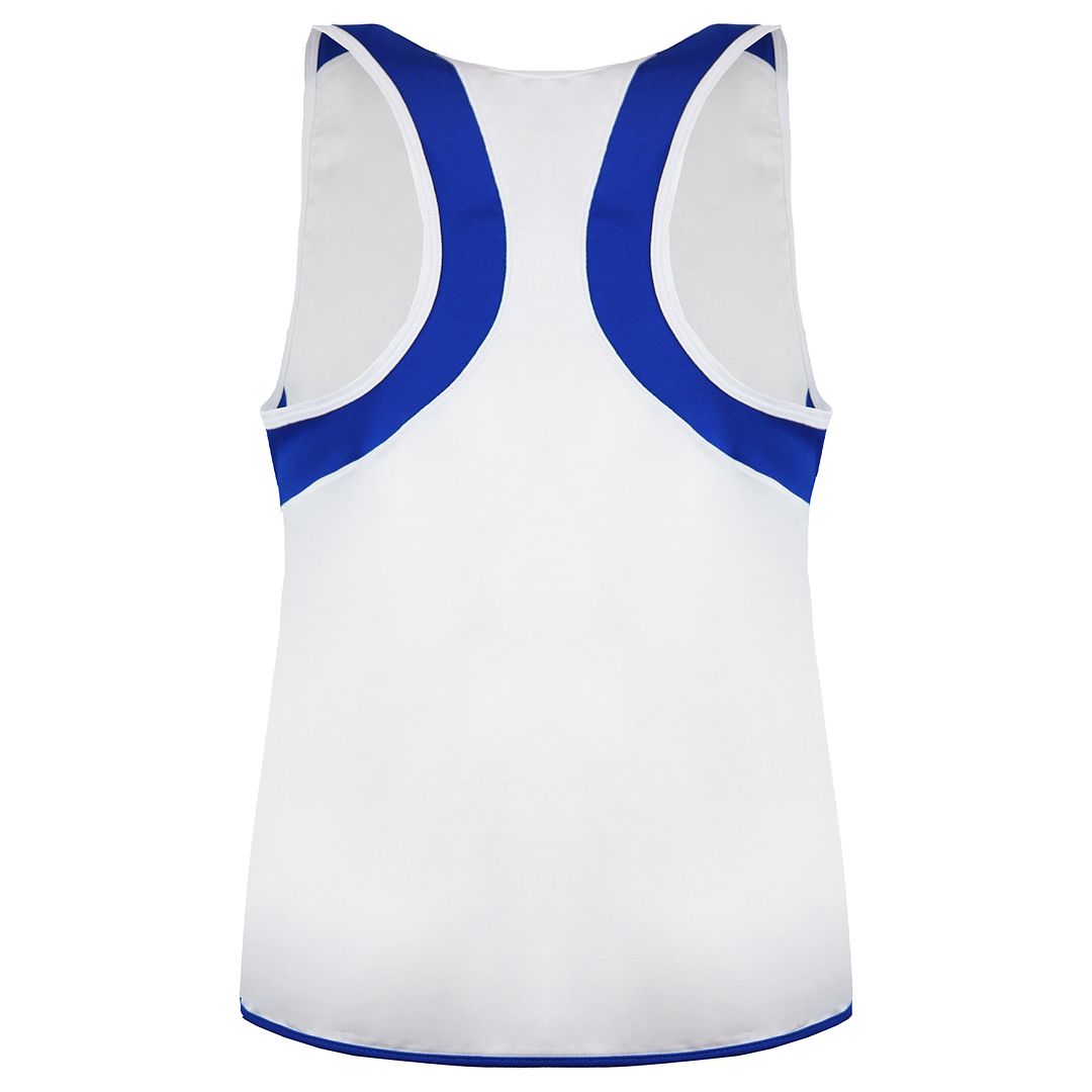 Mizuno Team Authentic Kids White/Blue Singlet Vest