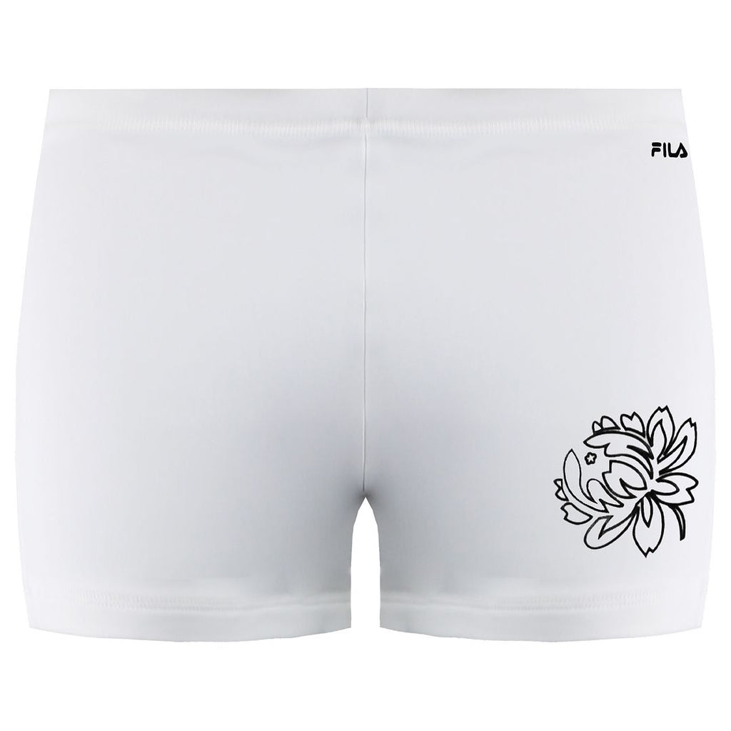 Fila Logo Mens White Swimming Trunks