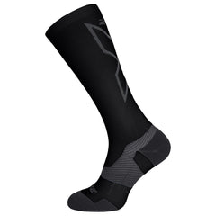 2XU Light Cushion Full Mens Black/Titanium Socks