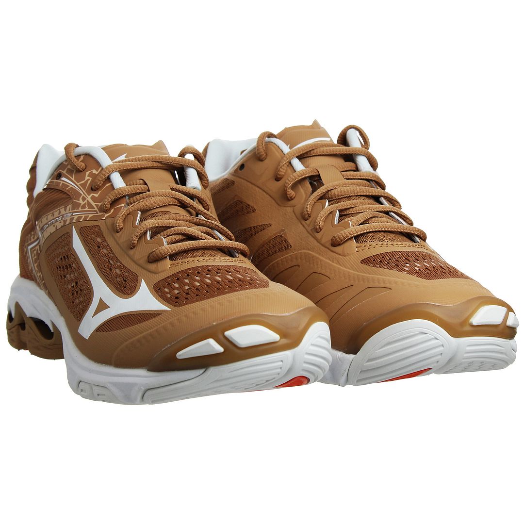 Mizuno Wave Lightning Z5 Mens Brown Volleyball Shoes