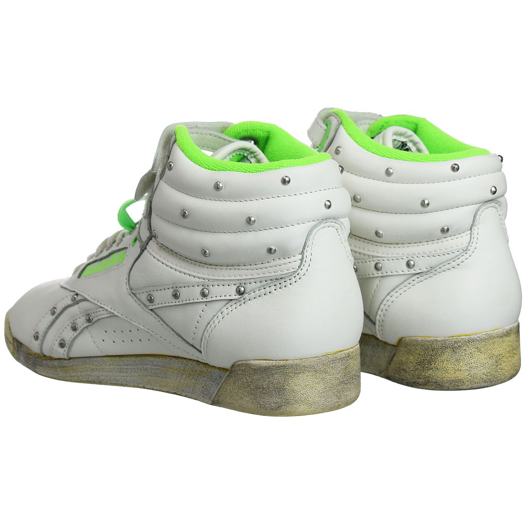 Reebok Freestyle Hi Vintage Womens White Trainers