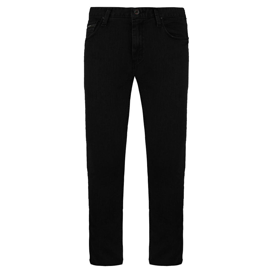 Vans Mens Black Overdye Low Rise Skinny Jeans