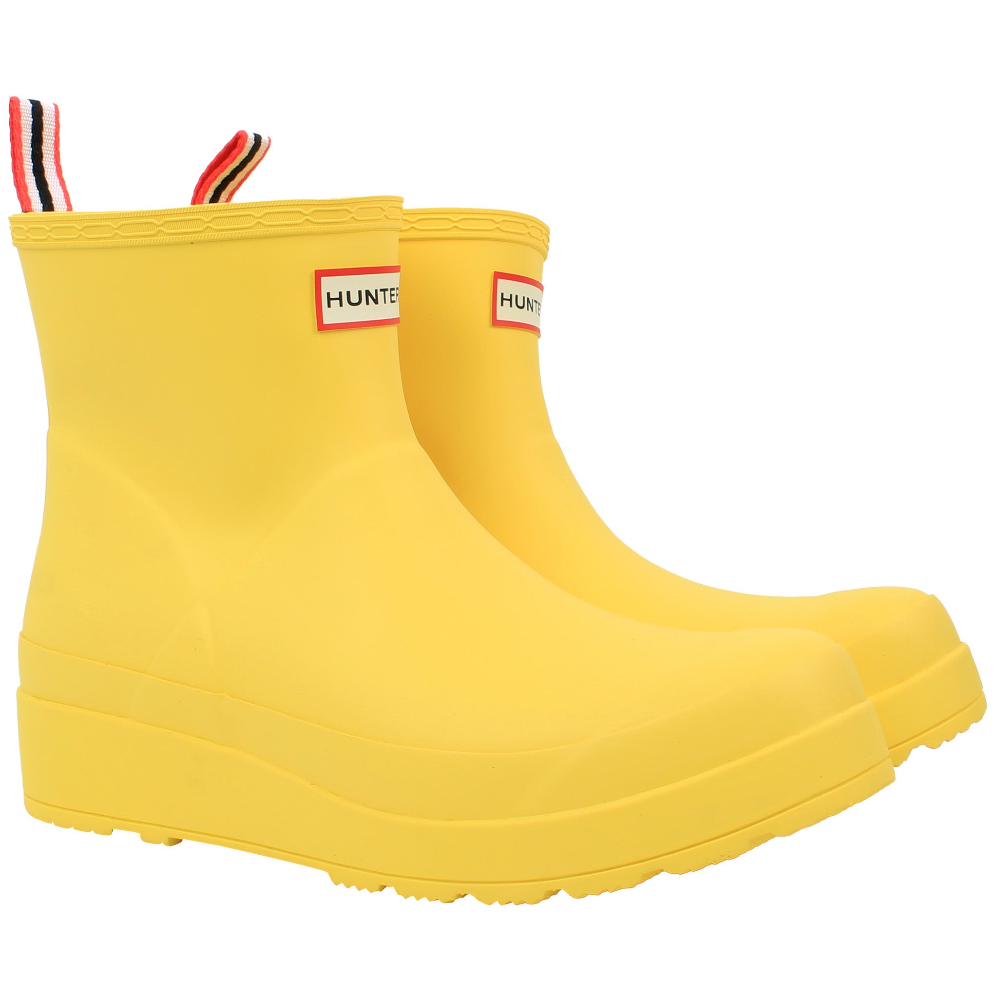 Hunter Play Short Womens Yellow Wellies Boots