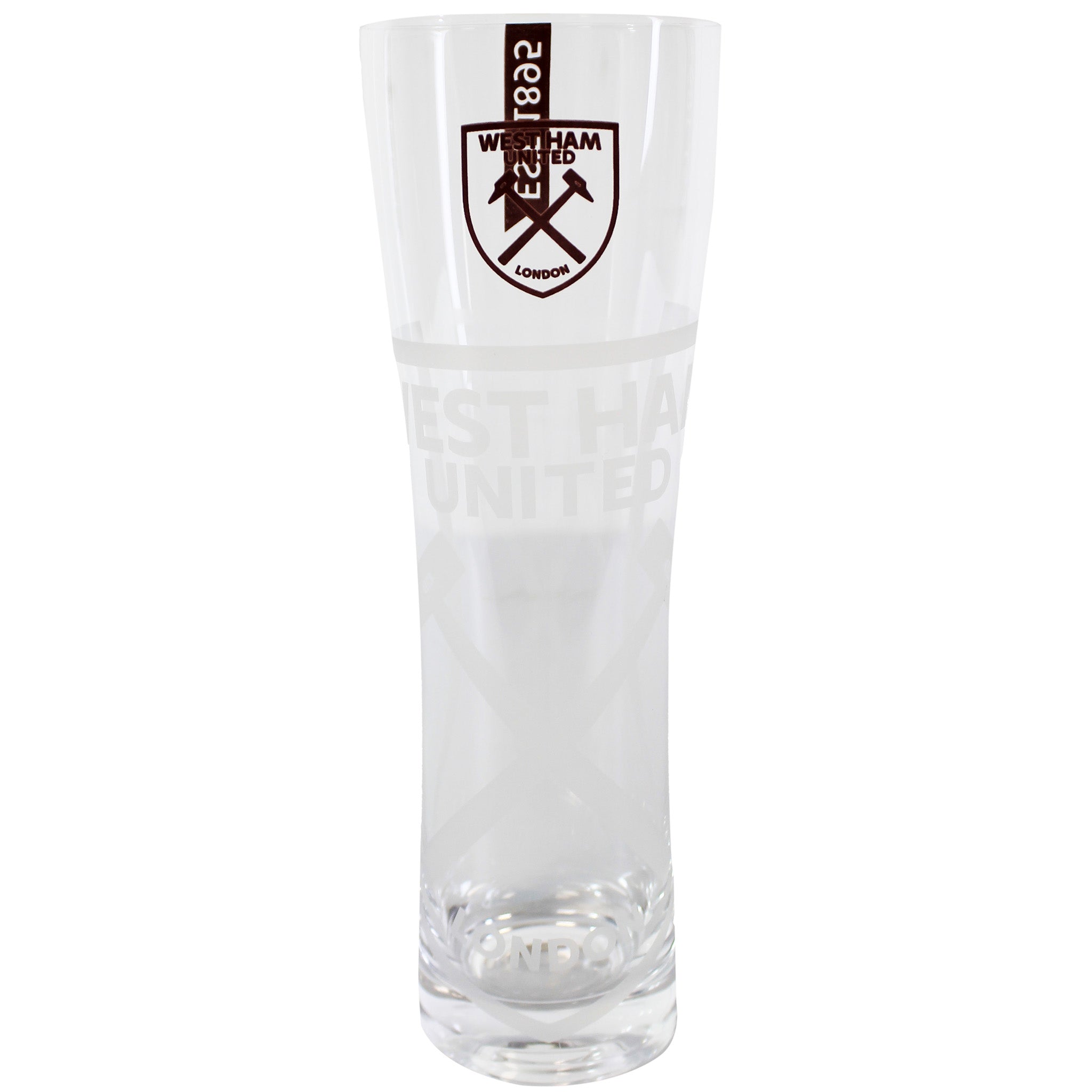 West Ham United FC Slim Pint Glass