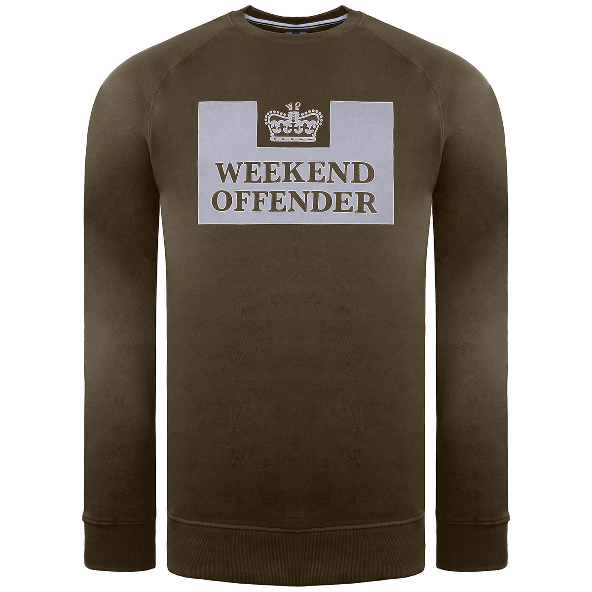 Weekend Offender Skylar Mens Dark Khaki Sweater