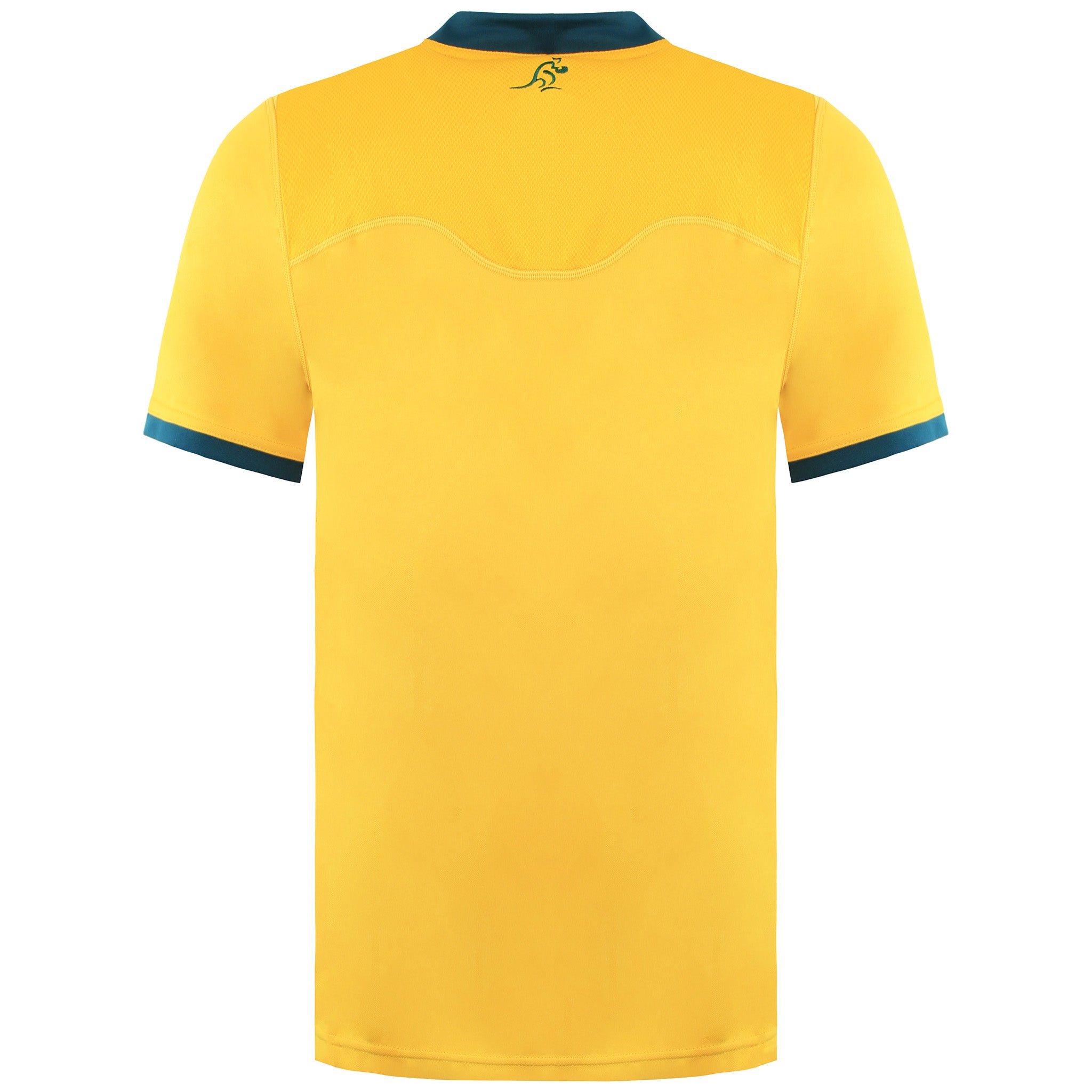 Asics Wallabies Home Game Day Mens Yellow Rugby Jersey