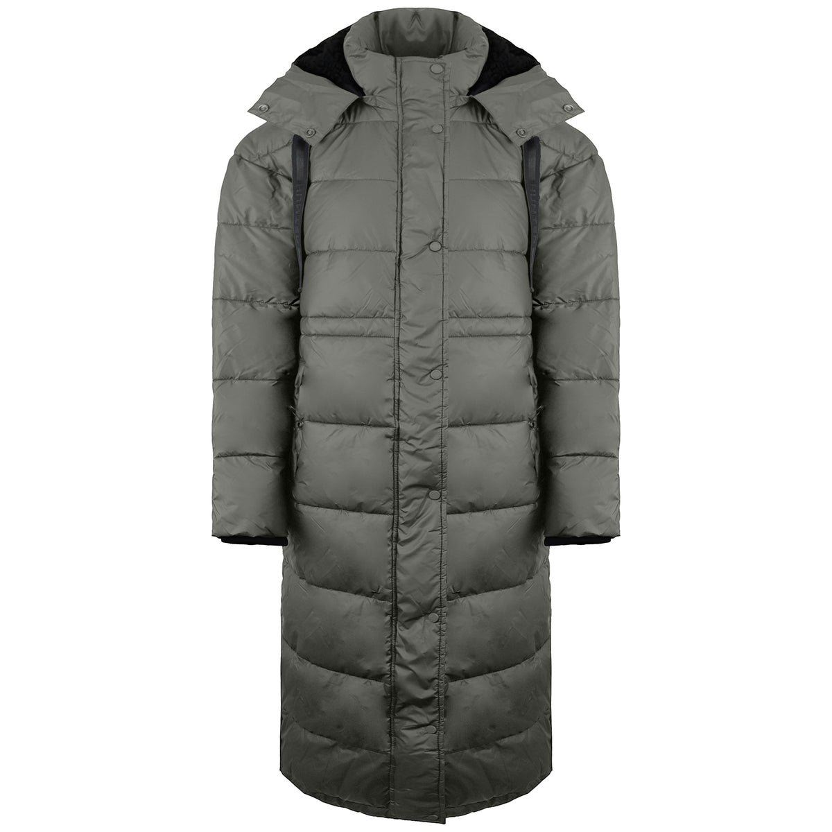 Hunter Inteprid Womens Grey Long Puffer Coat