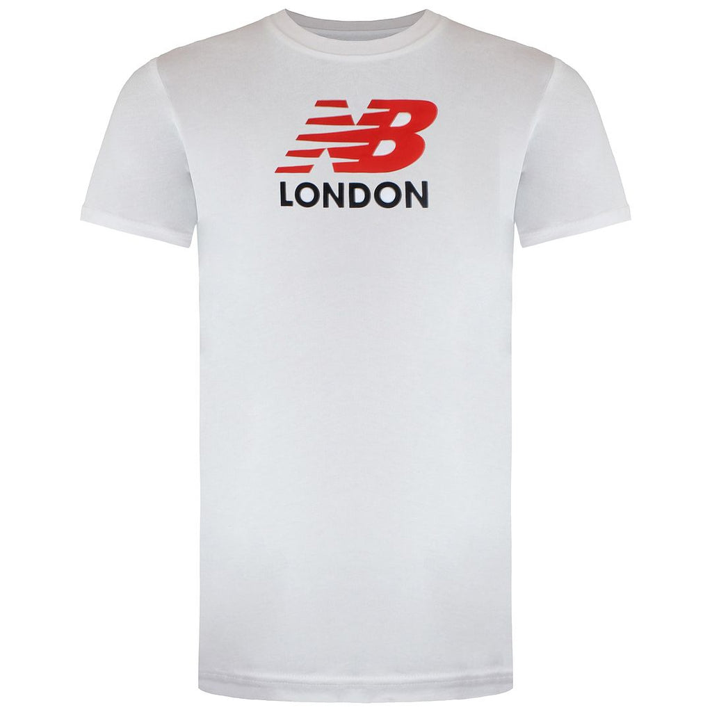 New Balance London Logo Womens White T-Shirt