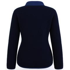 Passenger Clover Recycled Deep Womens Blue Sherpa Fleece Jacket