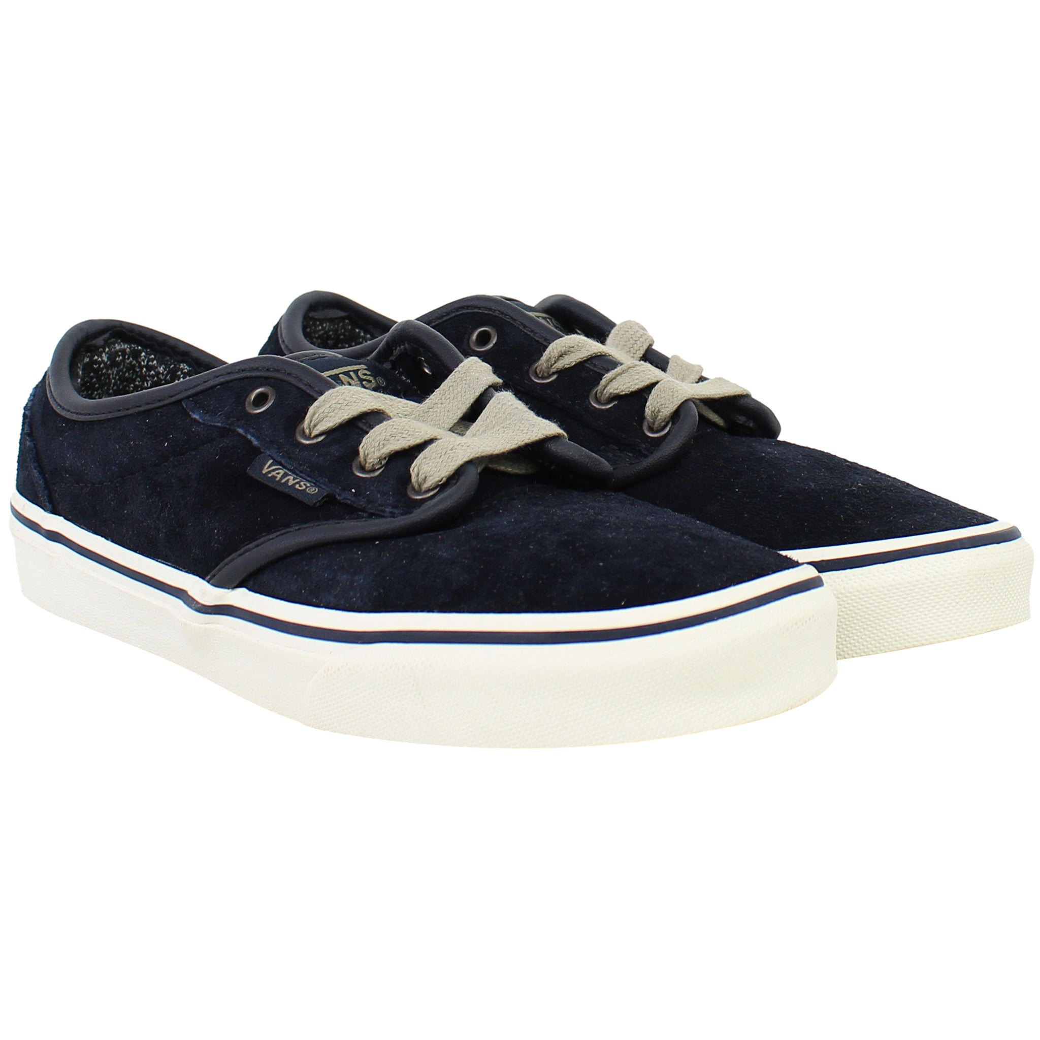 Vans Off The Wall Atwood Kids Navy Plimsolls