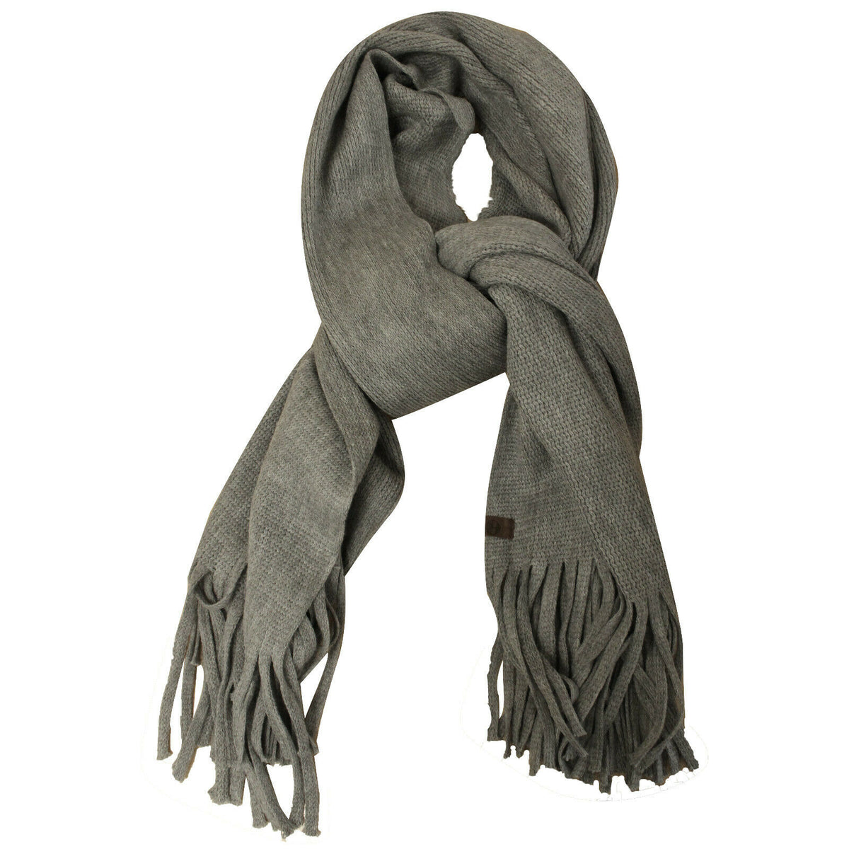 Timberland Womens Grey Wool Scarf