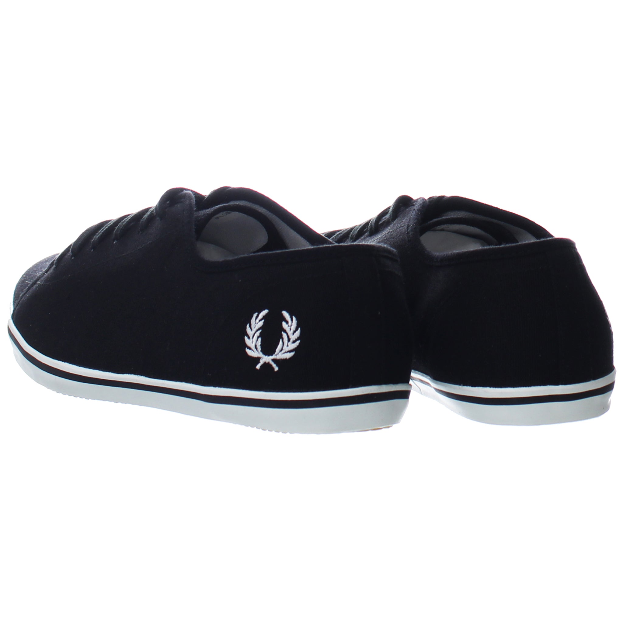 Fred Perry Low Mens Black Plimsolls