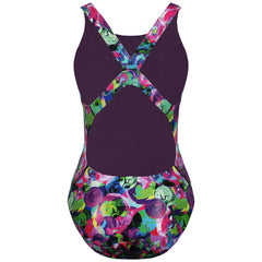 Maru Circles Sparkle Vault Back Womens Swimsuit