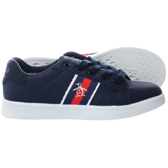 Penguin Plane Kids Navy Trainers