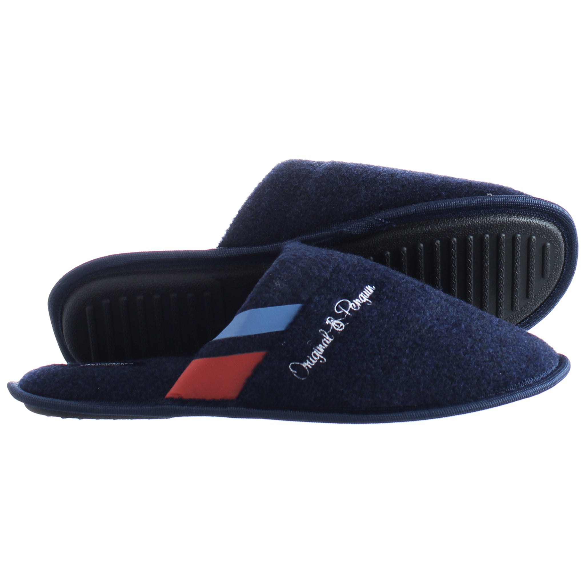 Penguin Bedfordshire Mens Navy Slippers