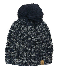 Timberland Cordwood Beach Pom Womens Beanie Hat Navy Winter J1904 019 A185E