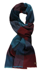 Timberland Womens Winter Scarf Checked Blue Purple Red J1913 614 A183E