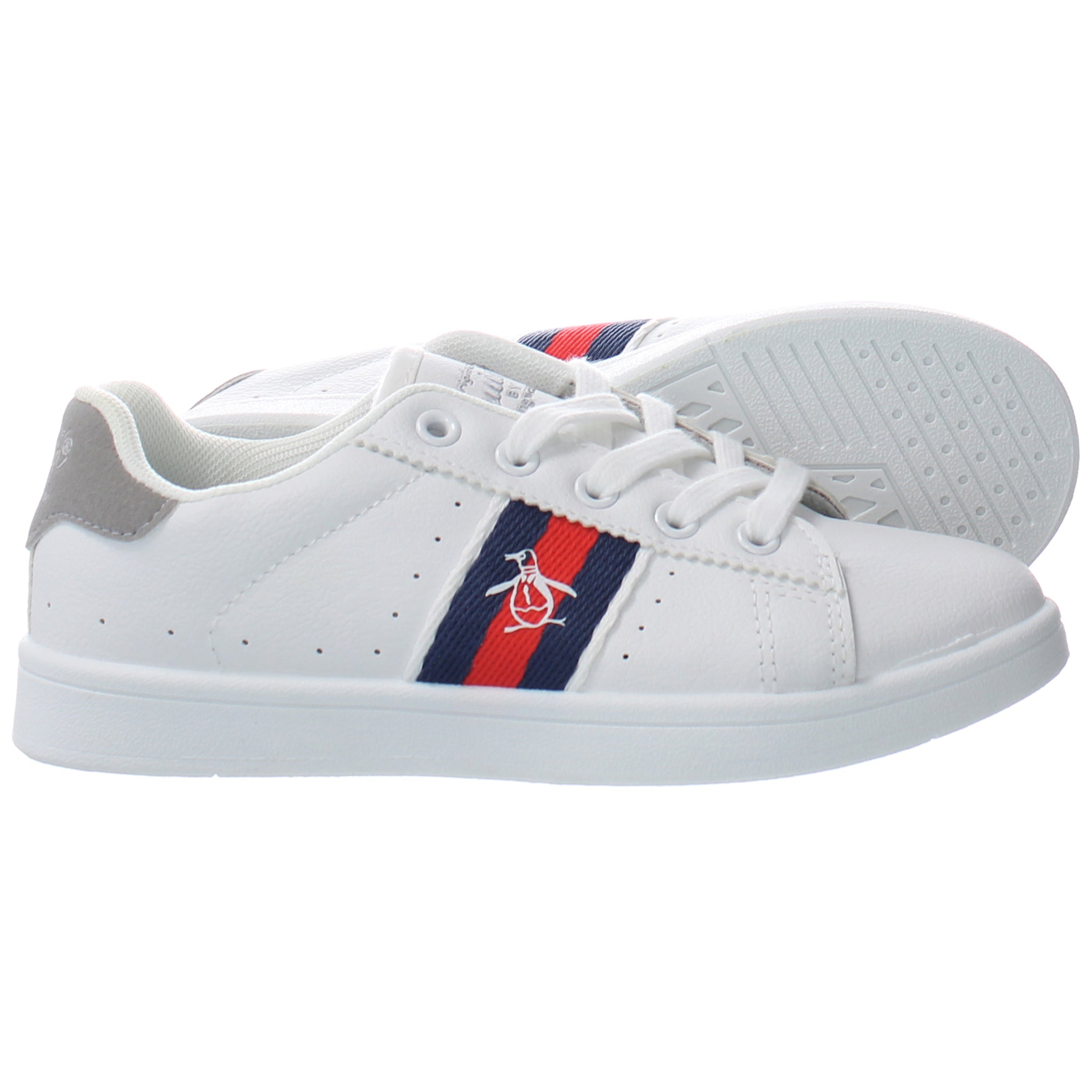 Penguin Plane Kids White Trainers