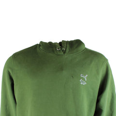 Puma x Maison Kitsune Mens Dark Green Hoodie - Marks on the front