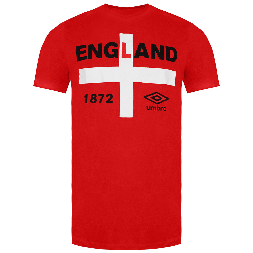 Umbro Enland 1872 Mens Red T-Shirt