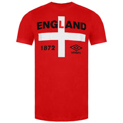 Umbro Enland 1872 Mens Red T-Shirt