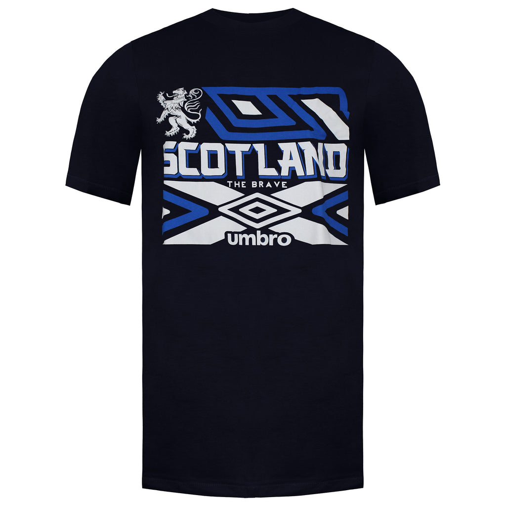 Umbro Scotland The Brave Mens Navy T-Shirt