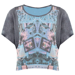 Vans Off The Wall Womens Grey Startstruck Crop Top