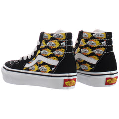 Vans Flame Logo Repeat SK8-Hi Black Kids Shoes