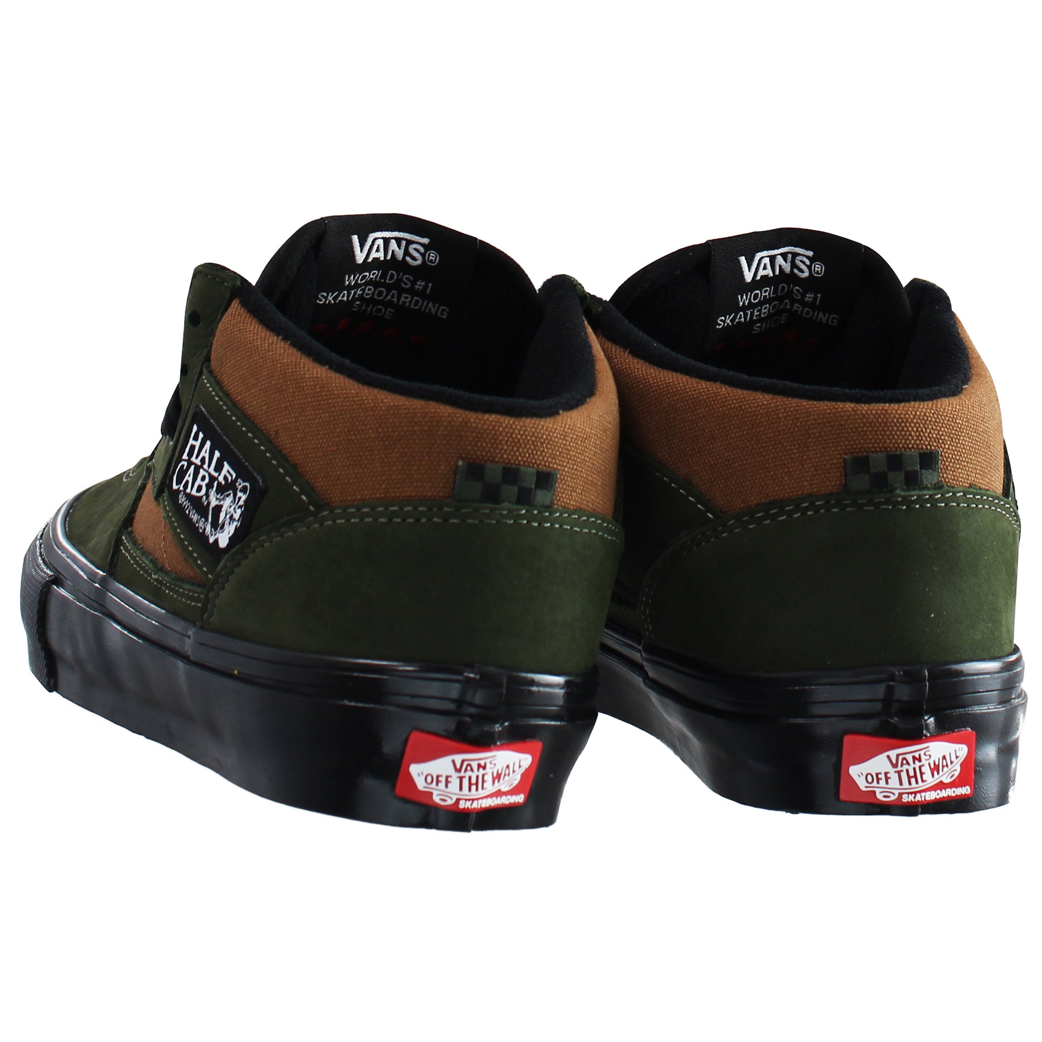 Vans Skate Half Cab Mens Dark Green Shoes