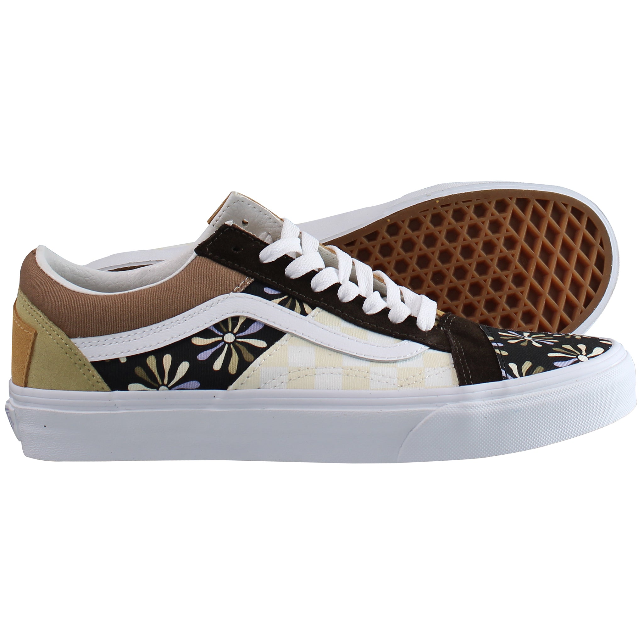 Vans Divine Energy Old Skool Patchwork Brown Womens Shoes